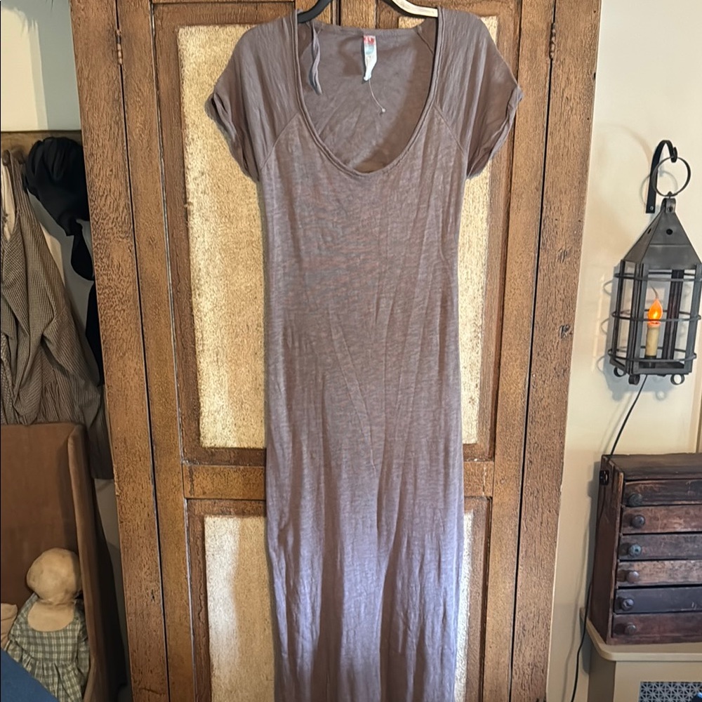 Casual Brown Maxi beach Dress